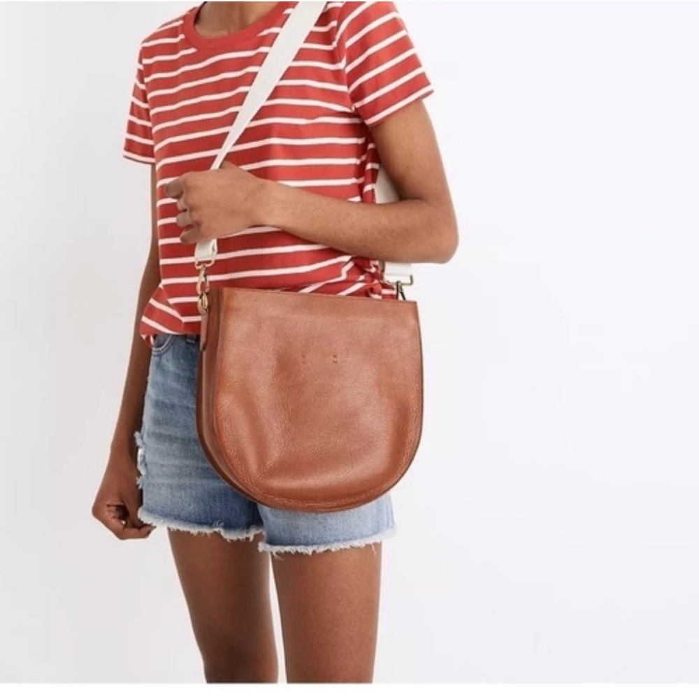 Brown Leather Crossbody Bag- Madewell